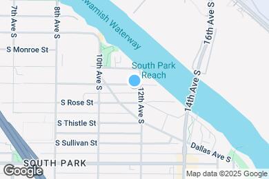 Map image of the property - 1053 S Southern St