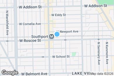 Map image of the property - 1330 W Roscoe St