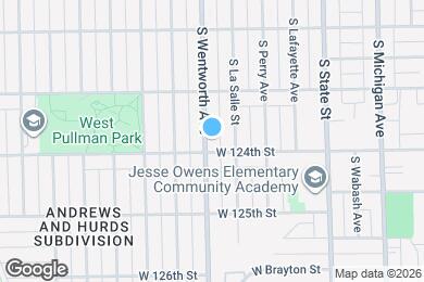 Map image of the property - 12351 S Wentworth Ave