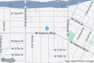 Map image of the property - 1245 W Adams Blvd