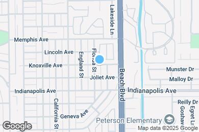 Map image of the property - 706 1/2 Knoxville Ave