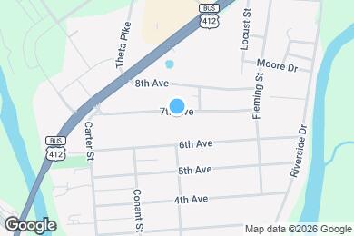 Map image of the property - 206 7th Ave