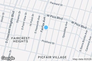 Map image of the property - 1513 S Orange Grove Ave