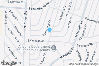 Map image of the property - 3442 N Greg Dr