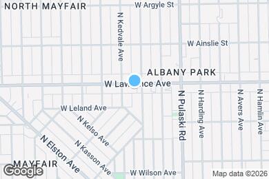 Map image of the property - 4111 W Lawrence Ave
