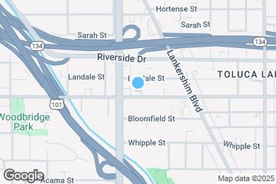 Map image of the property - 10933 Moorpark St