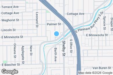 Map image of the property - 1701 Barth Ave