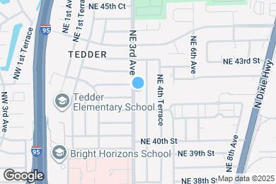 Map image of the property - 4140 NE 3rd Ave