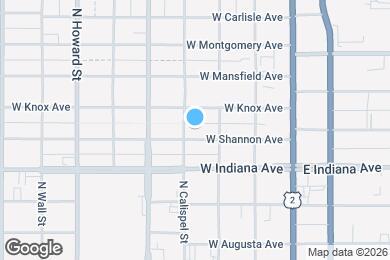 Map image of the property - 224 W Shannon Ave