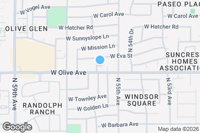 Map image of the property - 9009 N 56th Ave