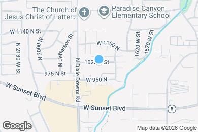 Map image of the property - 1781 W 1020 N
