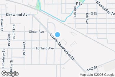 Map image of the property - 1626 Lower Muscatine Rd