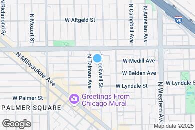 Map image of the property - 2322 N Rockwell St