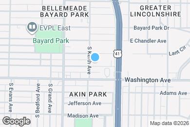 Map image of the property - 1108 E Blackford Ave