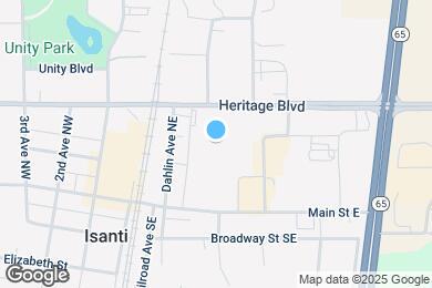 Map image of the property - Isanti Village Apartments