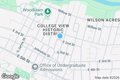 Map image of the property - 1202 E 2nd St