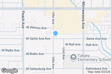 Map image of the property - 189 W Santa Ana Ave