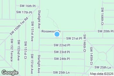 Map image of the property - 14843 SW 21st Pl