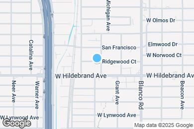 Map image of the property - 1106 W Ridgewood Ct