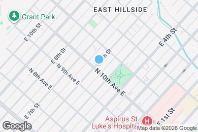 Map image of the property - 1006 E 6th St