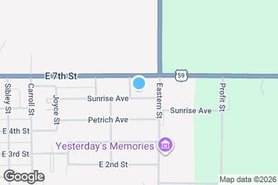 Map image of the property - 704 Sunrise Ave