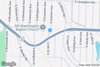 Map image of the property - 611 S Overton Ave