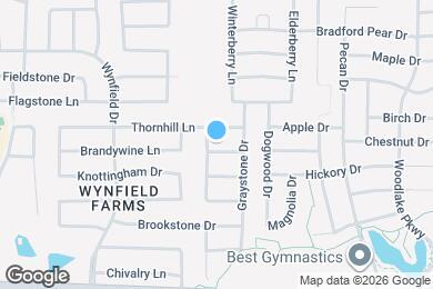 Map image of the property - 1605 Forest Oaks Way