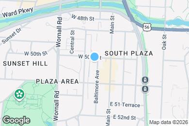 Map image of the property - 5000 Baltimore Ave