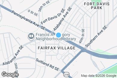 Map image of the property - 2001 Fort Davis St SE