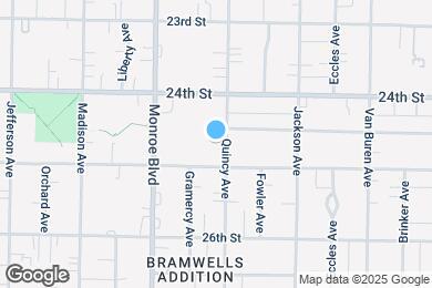 Map image of the property - 25th and Quincy