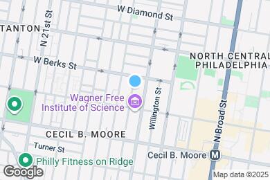 Map image of the property - 1825 N Bouvier St