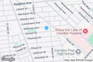 Map image of the property - 1279 Everett St