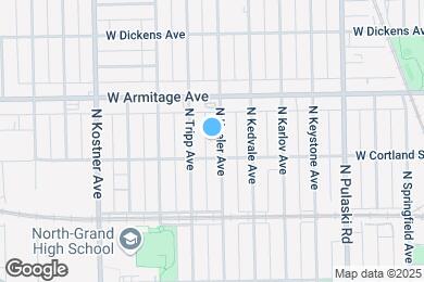Map image of the property - 1914 N Keeler Ave