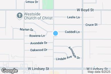 Map image of the property - 1233 West Brooks Street