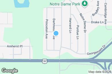 Map image of the property - 937 Dartmouth Ave