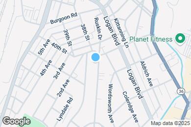 Map image of the property - 106 Ruskin Dr