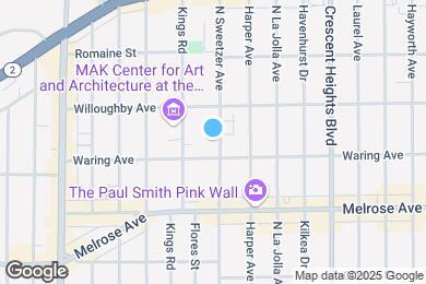 Map image of the property - 819 N Sweetzer Ave