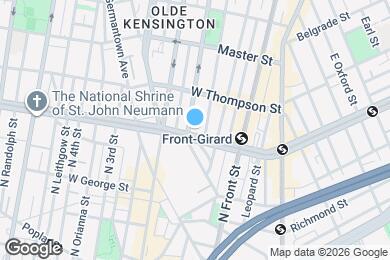 Map image of the property - 155 W Girard Ave