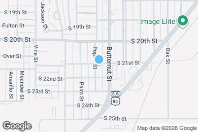 Map image of the property - 2101 Poplar St