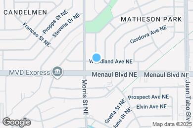 Map image of the property - 10500 Woodland Ave NE