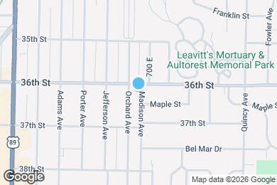 Map image of the property - 3609 Madison Ave