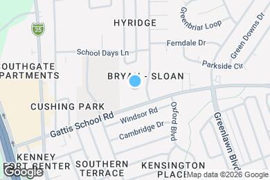 Map image of the property - 1500 Lawnmont Dr