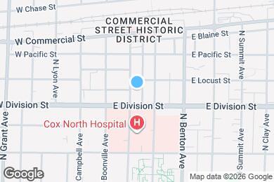 Map image of the property - 1522 N Robberson Ave