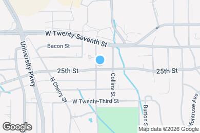Map image of the property - 319 W Twenty-Fifth St