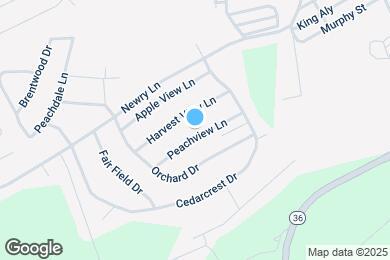 Map image of the property - 638 Peachview Ln