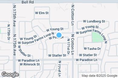 Map image of the property - 17173 W Post Dr