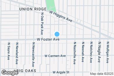 Map image of the property - 6640 W Foster Ave