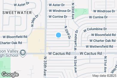 Map image of the property - 3402 W Charter Oak Rd