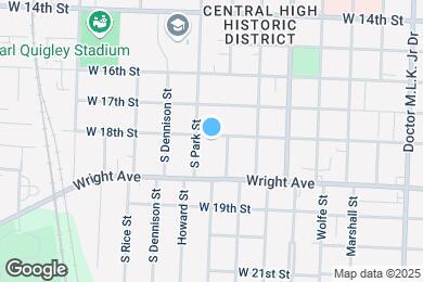 Map image of the property - 2107 W 18th St
