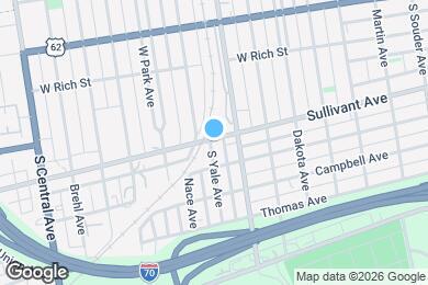 Map image of the property - 1153 Sullivant Ave